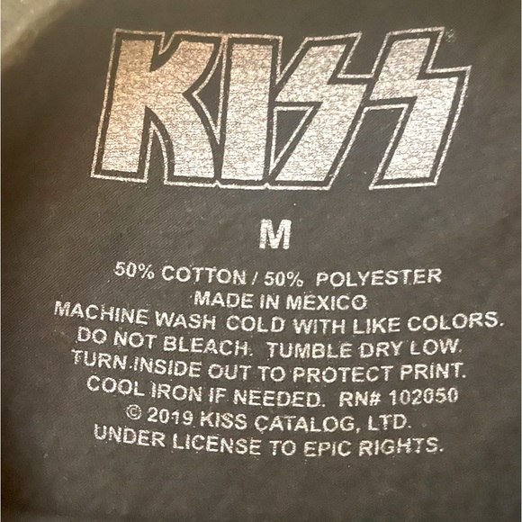 Mens Concert Tee Kiss 1977 - Picture 2 of 2